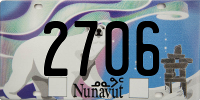 NU license plate 2706