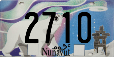 NU license plate 2710