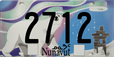 NU license plate 2712