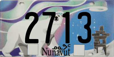 NU license plate 2713