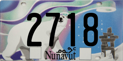 NU license plate 2718