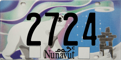 NU license plate 2724