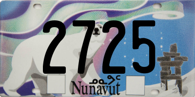 NU license plate 2725