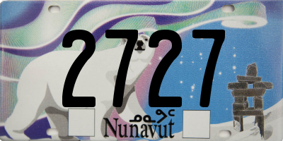 NU license plate 2727