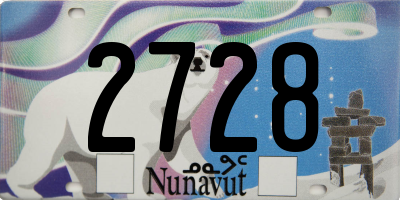 NU license plate 2728