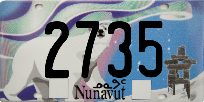 NU license plate 2735