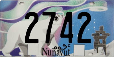 NU license plate 2742