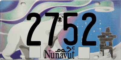 NU license plate 2752