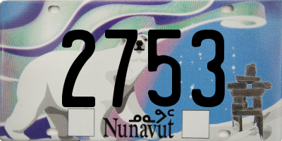 NU license plate 2753