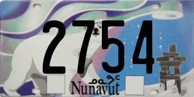 NU license plate 2754