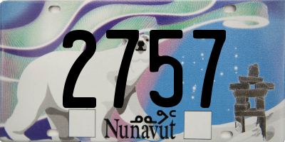 NU license plate 2757