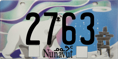 NU license plate 2763