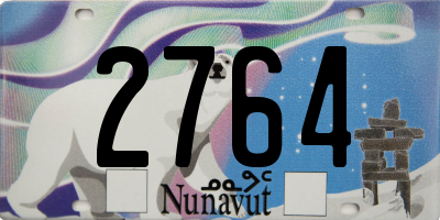 NU license plate 2764