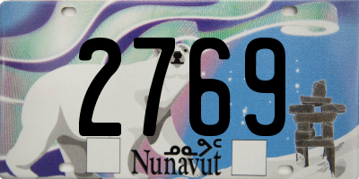 NU license plate 2769