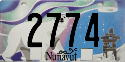 NU license plate 2774