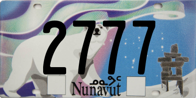 NU license plate 2777