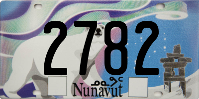 NU license plate 2782