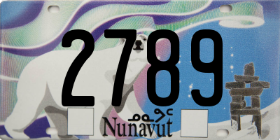 NU license plate 2789