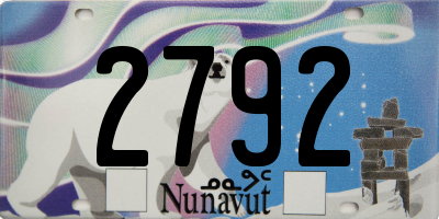 NU license plate 2792