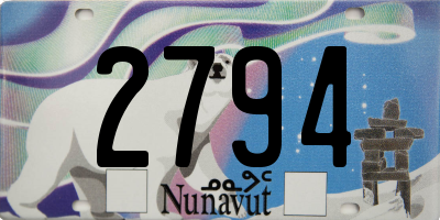 NU license plate 2794