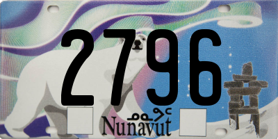 NU license plate 2796