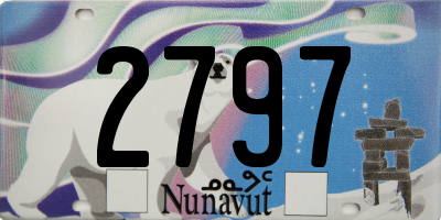 NU license plate 2797