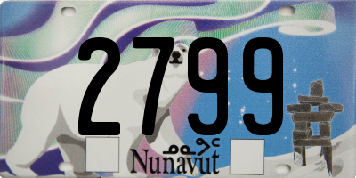 NU license plate 2799