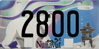 NU license plate 2800