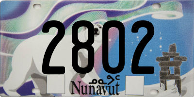 NU license plate 2802