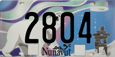 NU license plate 2804