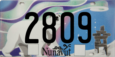 NU license plate 2809