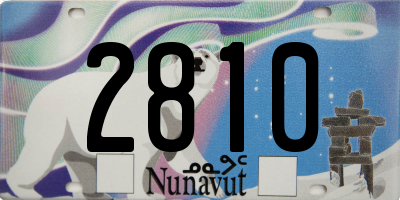 NU license plate 2810