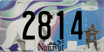 NU license plate 2814