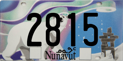 NU license plate 2815