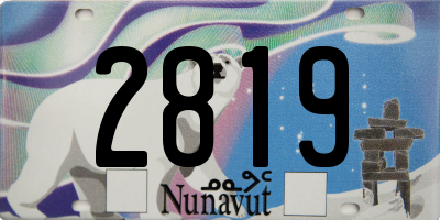 NU license plate 2819