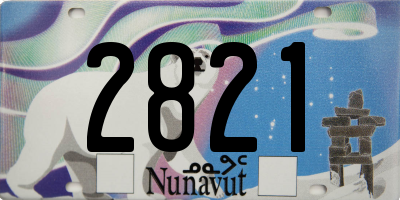 NU license plate 2821