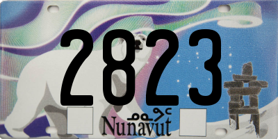 NU license plate 2823