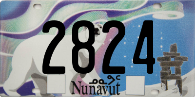 NU license plate 2824