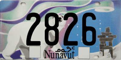 NU license plate 2826