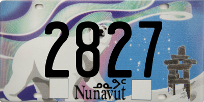 NU license plate 2827