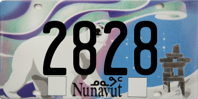 NU license plate 2828