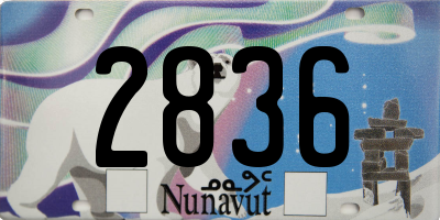 NU license plate 2836