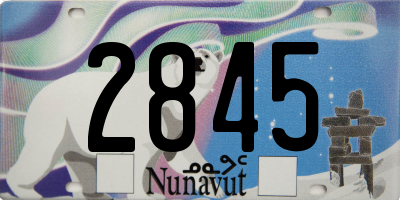 NU license plate 2845