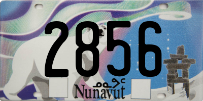 NU license plate 2856