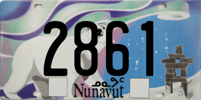 NU license plate 2861