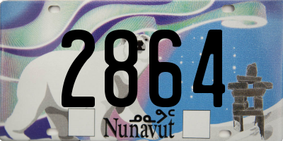 NU license plate 2864