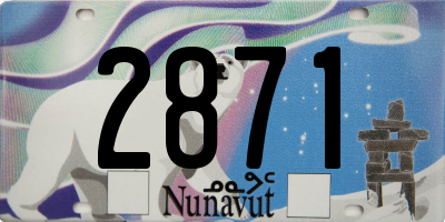 NU license plate 2871