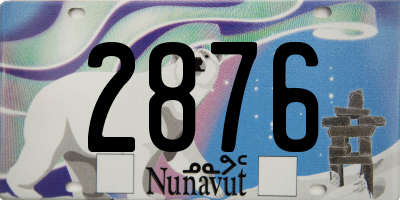 NU license plate 2876