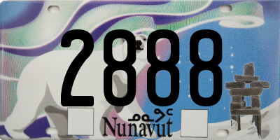 NU license plate 2888