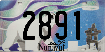 NU license plate 2891